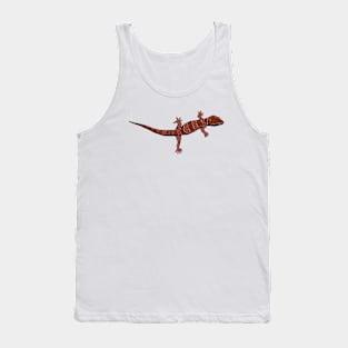 Drawing - Indian Three Banded Gecko Tank Top